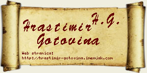 Hrastimir Gotovina vizit kartica